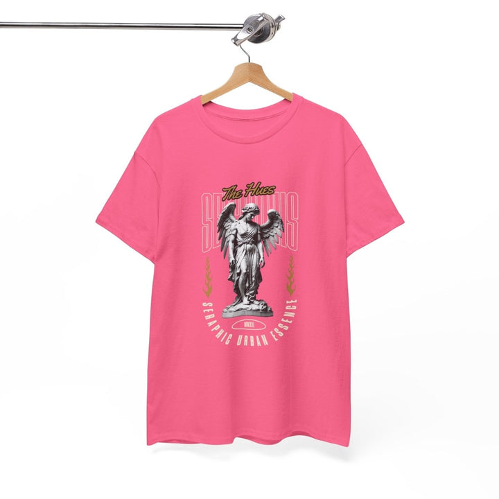 Urban Statue Unisex Heavy Cotton Tee - Stylish Graphic Tee for Trendsetters - Antique Cherry Red - S - Urban Statue Unisex Heavy Cotton Tee - Stylish Graphic Tee for Trendsetters - Tatoo Tee