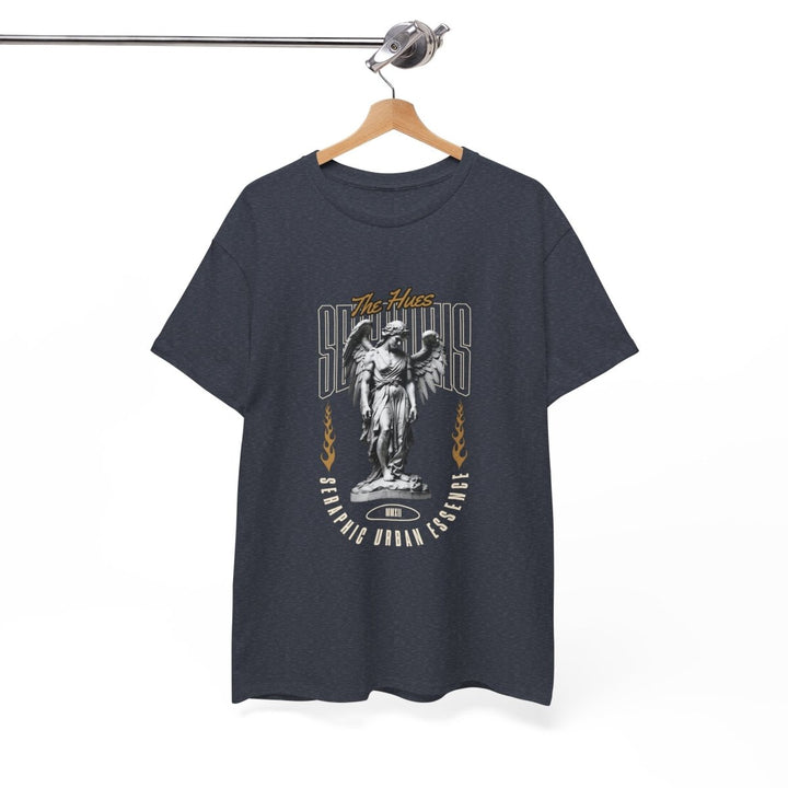 Urban Statue Unisex Heavy Cotton Tee - Stylish Graphic Tee for Trendsetters - Antique Cherry Red - S - Urban Statue Unisex Heavy Cotton Tee - Stylish Graphic Tee for Trendsetters - Tatoo Tee