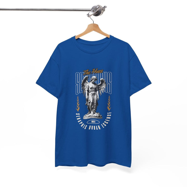 Urban Statue Unisex Heavy Cotton Tee - Stylish Graphic Tee for Trendsetters - Antique Cherry Red - S - Urban Statue Unisex Heavy Cotton Tee - Stylish Graphic Tee for Trendsetters - Tatoo Tee