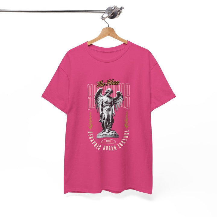 Urban Statue Unisex Heavy Cotton Tee - Stylish Graphic Tee for Trendsetters - Antique Cherry Red - S - Urban Statue Unisex Heavy Cotton Tee - Stylish Graphic Tee for Trendsetters - Tatoo Tee