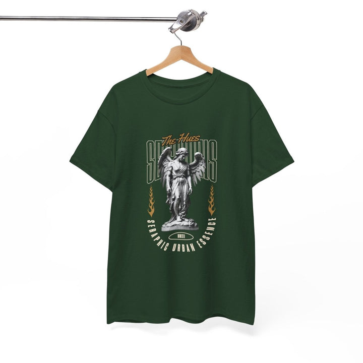 Urban Statue Unisex Heavy Cotton Tee - Stylish Graphic Tee for Trendsetters - Antique Cherry Red - S - Urban Statue Unisex Heavy Cotton Tee - Stylish Graphic Tee for Trendsetters - Tatoo Tee