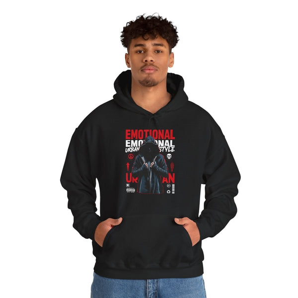 Urban Style Emotional Hoodie - Unisex Heavy Blend™ Sweatshirt - Black - S - Urban Style Emotional Hoodie - Unisex Heavy Blend™ Sweatshirt - Tatoo Tee