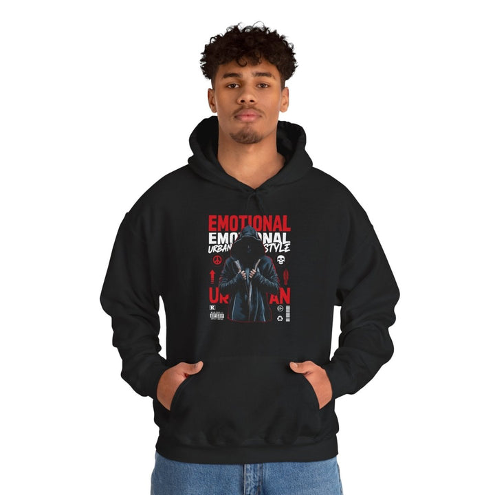 Urban Style Emotional Hoodie - Unisex Heavy Blend™ Sweatshirt - Black - S - Urban Style Emotional Hoodie - Unisex Heavy Blend™ Sweatshirt - Tatoo Tee