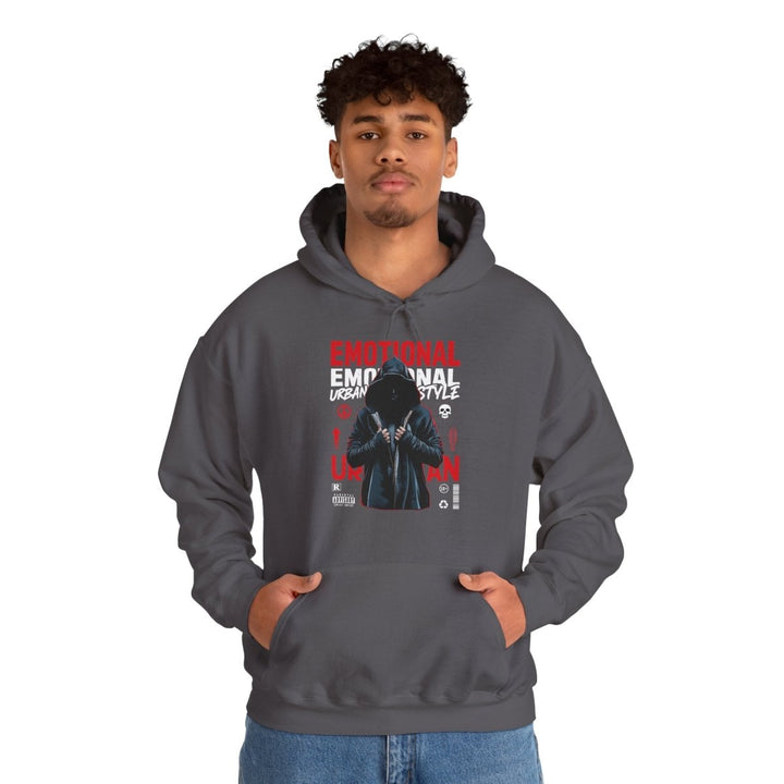 Urban Style Emotional Hoodie - Unisex Heavy Blend™ Sweatshirt - Charcoal - S - Urban Style Emotional Hoodie - Unisex Heavy Blend™ Sweatshirt - Tatoo Tee