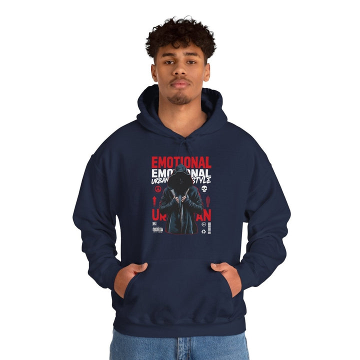 Urban Style Emotional Hoodie - Unisex Heavy Blend™ Sweatshirt - Navy - S - Urban Style Emotional Hoodie - Unisex Heavy Blend™ Sweatshirt - Tatoo Tee