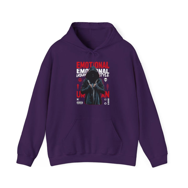 Urban Style Emotional Hoodie - Unisex Heavy Blend™ Sweatshirt - Purple - S - Urban Style Emotional Hoodie - Unisex Heavy Blend™ Sweatshirt - Tatoo Tee
