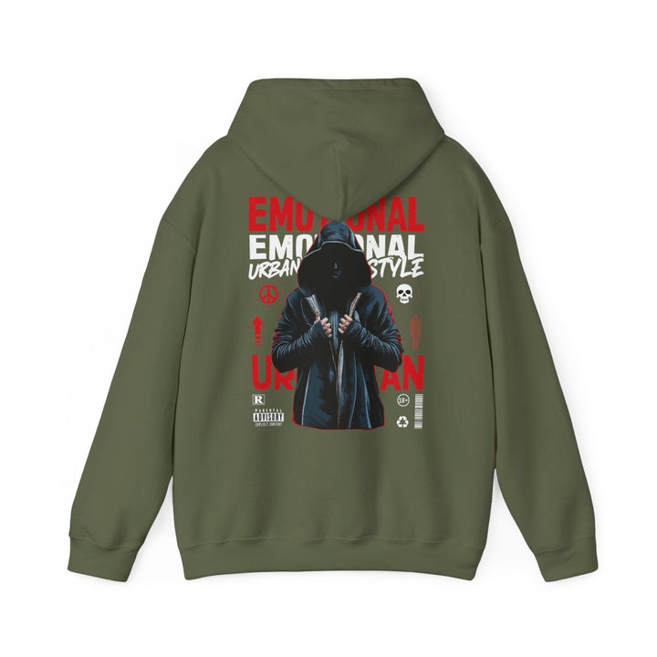 Urban Style Emotional Hoodie - Unisex Heavy Blend™ Sweatshirt - Purple - S - Urban Style Emotional Hoodie - Unisex Heavy Blend™ Sweatshirt - Tatoo Tee