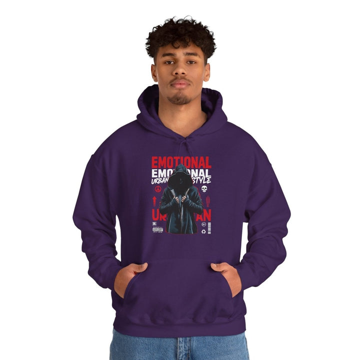 Urban Style Emotional Hoodie - Unisex Heavy Blend™ Sweatshirt - Purple - S - Urban Style Emotional Hoodie - Unisex Heavy Blend™ Sweatshirt - Tatoo Tee