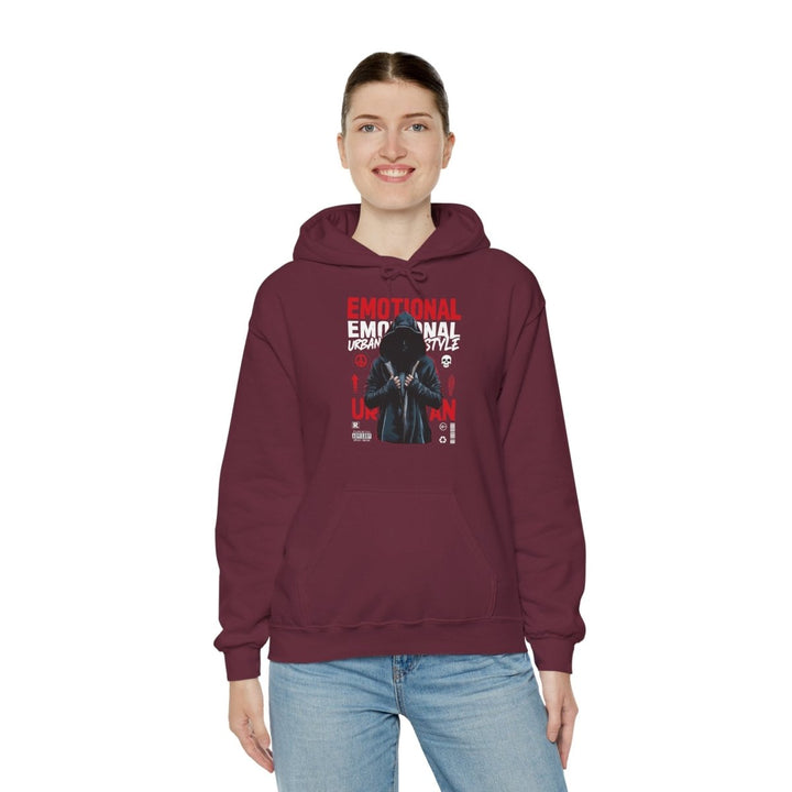 Urban Style Emotional Hoodie - Unisex Heavy Blend™ Sweatshirt - Purple - S - Urban Style Emotional Hoodie - Unisex Heavy Blend™ Sweatshirt - Tatoo Tee