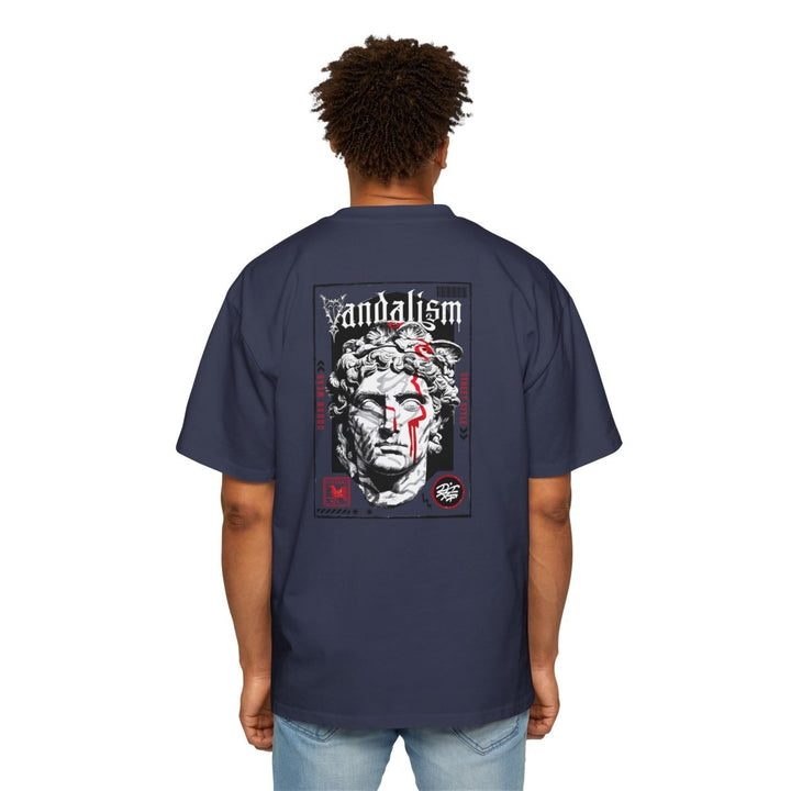 Urban Vandalism Oversized Tee - Stylish Graphic Tee for Streetwear Lovers - S - Midnight Blue - Urban Vandalism Oversized Tee - Stylish Graphic Tee for Streetwear Lovers - Tatoo Tee