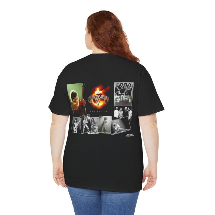 Van Halen Vintage Unisex Heavy Cotton Tee - Classic Rock Band T-Shirt for Music Lovers - Black - S - Van Halen Vintage Unisex Heavy Cotton Tee - Classic Rock Band T-Shirt for Music Lovers - Tatoo Tee