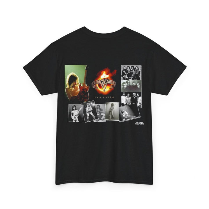 Van Halen Vintage Unisex Heavy Cotton Tee - Classic Rock Band T-Shirt for Music Lovers - Black - S - Van Halen Vintage Unisex Heavy Cotton Tee - Classic Rock Band T-Shirt for Music Lovers - Tatoo Tee