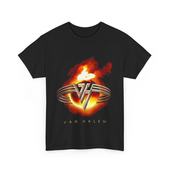 Van Halen Vintage Unisex Heavy Cotton Tee - Classic Rock Band T-Shirt for Music Lovers - Black - S - Van Halen Vintage Unisex Heavy Cotton Tee - Classic Rock Band T-Shirt for Music Lovers - Tatoo Tee