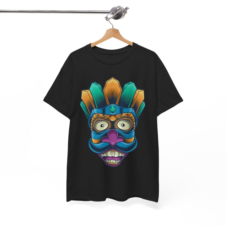 Vibrant Tribal Art Unisex Heavy Cotton Tee - Cardinal Red - S - Vibrant Tribal Art Unisex Heavy Cotton Tee - Tatoo Tee