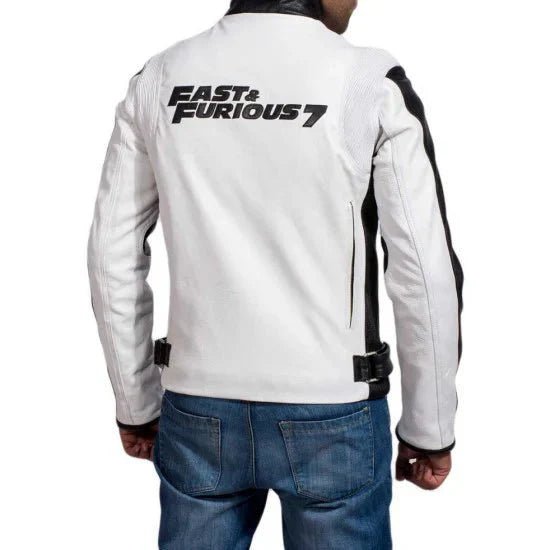 Vin Diesel Fast and Furious 7 Leather Jacket - Male - XS - Vin Diesel Fast and Furious 7 Leather Jacket - Tatoo Tee