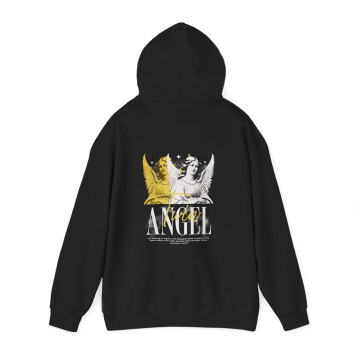 Vintage Angel Graphic Hoodie - Unisex Heavy Blend Sweatshirt - Purple - S - Vintage Angel Graphic Hoodie - Unisex Heavy Blend Sweatshirt - Tatoo Tee