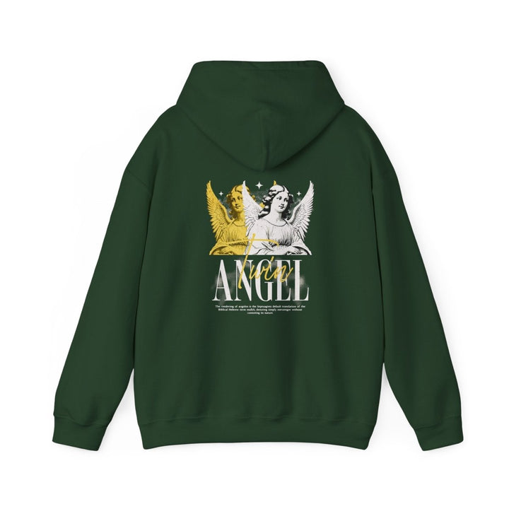 Vintage Angel Graphic Hoodie - Unisex Heavy Blend Sweatshirt - Purple - S - Vintage Angel Graphic Hoodie - Unisex Heavy Blend Sweatshirt - Tatoo Tee