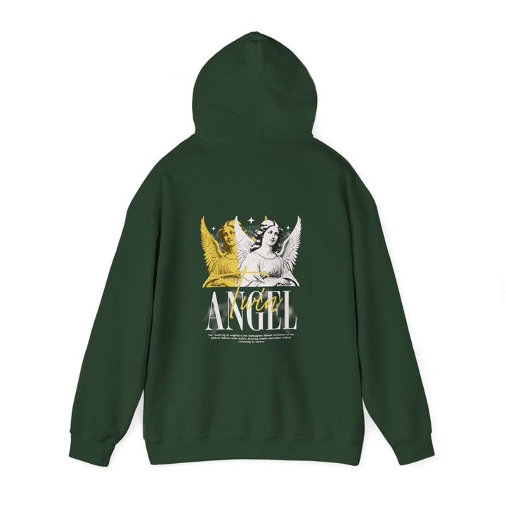 Vintage Angel Graphic Hoodie - Unisex Heavy Blend Sweatshirt - Purple - S - Vintage Angel Graphic Hoodie - Unisex Heavy Blend Sweatshirt - Tatoo Tee