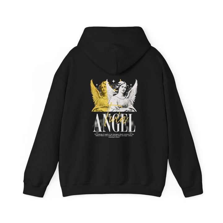 Vintage Angel Graphic Hoodie - Unisex Heavy Blend Sweatshirt - Purple - S - Vintage Angel Graphic Hoodie - Unisex Heavy Blend Sweatshirt - Tatoo Tee