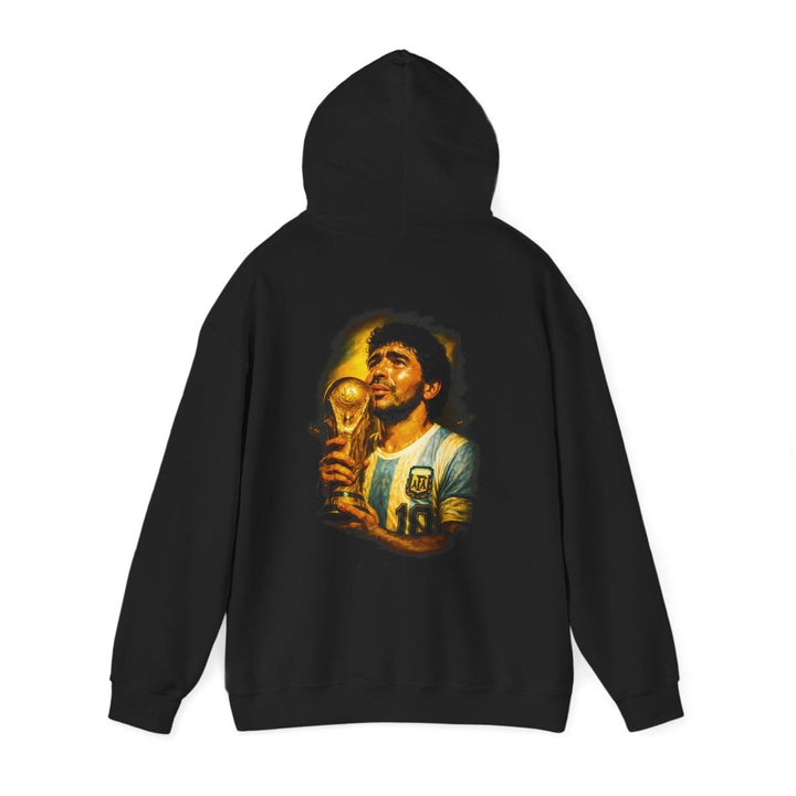 Vintage Diego Maradona Hooded Sweatshirt, Sports Hoodie - Black - S - Vintage Diego Maradona Hooded Sweatshirt, Sports Hoodie - Tatoo Tee