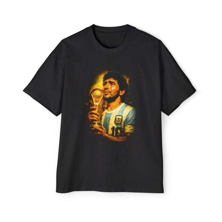Vintage Diego Maradona Legend Tee - Men's Oversized T-Shirt - S - Black - Vintage Diego Maradona Legend Tee - Men's Oversized T-Shirt - Tatoo Tee