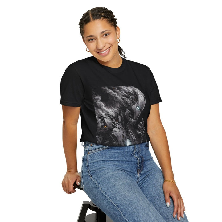 Vintage Hero Iron Man Graphic T-shirt - Unisex - Black - S - Vintage Hero Iron Man Graphic T-shirt - Unisex - Tatoo Tee