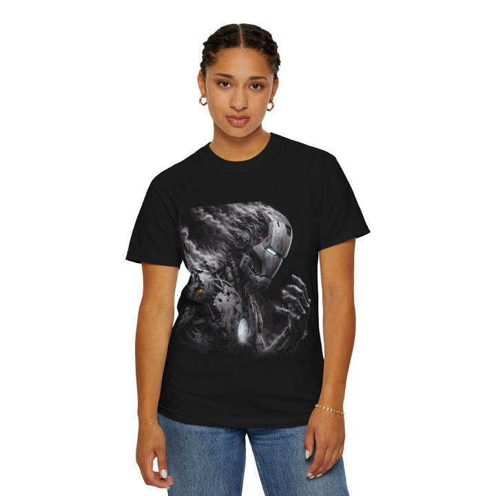 Vintage Hero Iron Man Graphic T-shirt - Unisex - Black - S - Vintage Hero Iron Man Graphic T-shirt - Unisex - Tatoo Tee