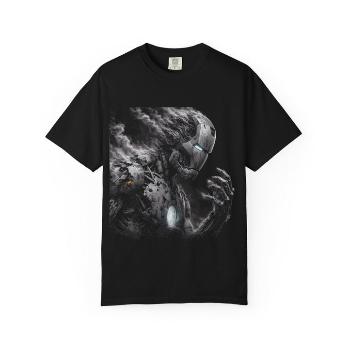 Vintage Hero Iron Man Graphic T-shirt - Unisex - Black - S - Vintage Hero Iron Man Graphic T-shirt - Unisex - Tatoo Tee