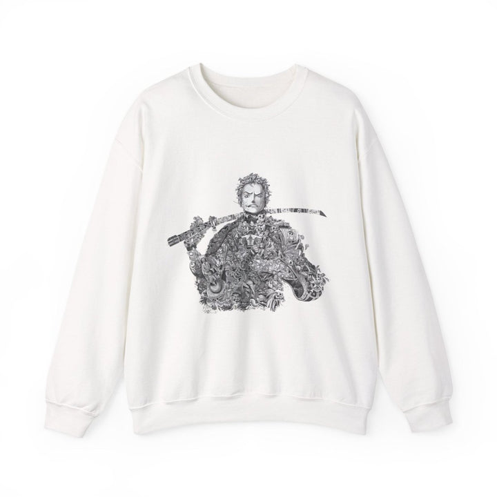 Vintage Samurai Art Unisex Heavy Blend™ Crewneck Sweatshirt - S - Antique Cherry Red - Vintage Samurai Art Unisex Heavy Blend™ Crewneck Sweatshirt - Tatoo Tee