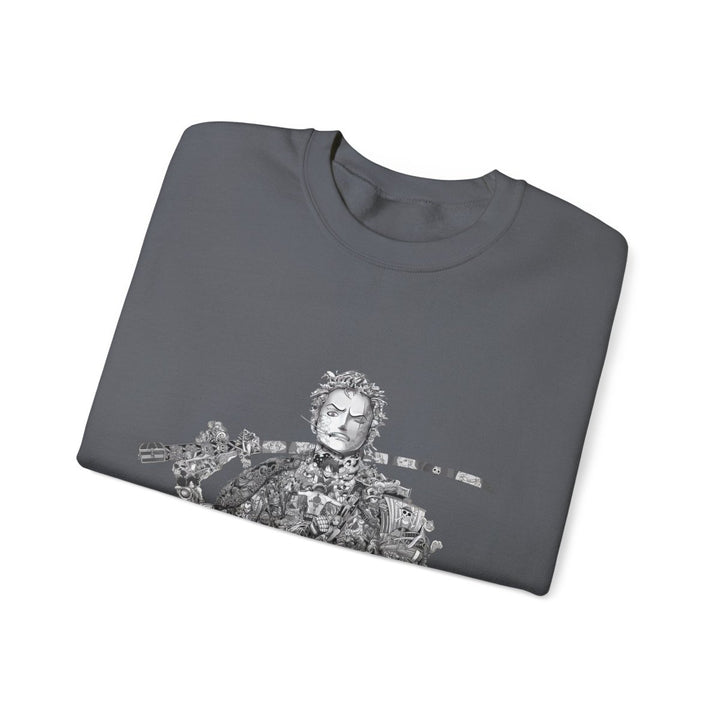 Vintage Samurai Art Unisex Heavy Blend™ Crewneck Sweatshirt - S - Antique Cherry Red - Vintage Samurai Art Unisex Heavy Blend™ Crewneck Sweatshirt - Tatoo Tee