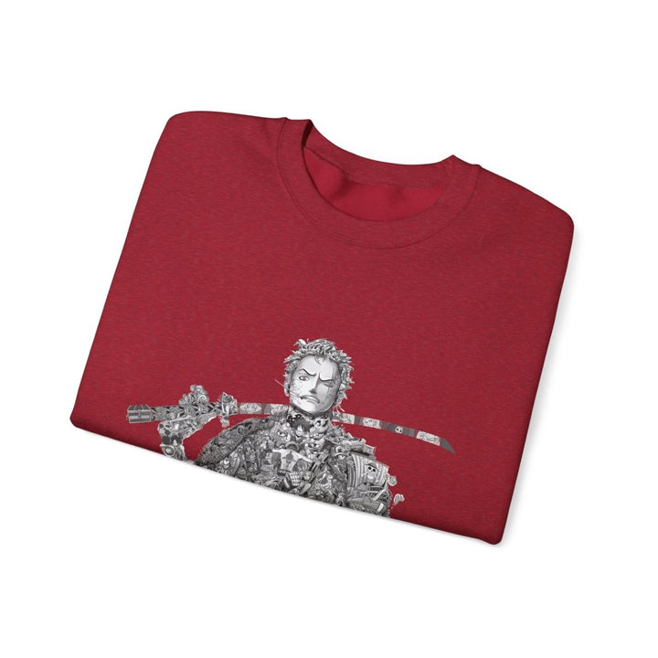 Vintage Samurai Art Unisex Heavy Blend™ Crewneck Sweatshirt - S - Antique Cherry Red - Vintage Samurai Art Unisex Heavy Blend™ Crewneck Sweatshirt - Tatoo Tee