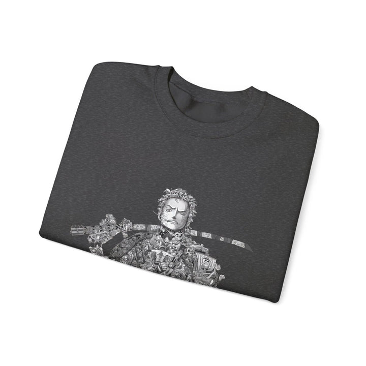 Vintage Samurai Art Unisex Heavy Blend™ Crewneck Sweatshirt - S - Antique Cherry Red - Vintage Samurai Art Unisex Heavy Blend™ Crewneck Sweatshirt - Tatoo Tee