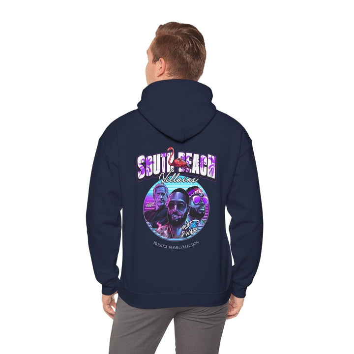Vintage South Beach Hooded Sweatshirt – Unisex Heavy Blend™ - Navy - S - Vintage South Beach Hooded Sweatshirt – Unisex Heavy Blend™ - Tatoo Tee