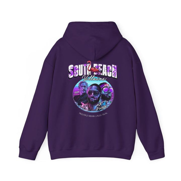 Vintage South Beach Hooded Sweatshirt – Unisex Heavy Blend™ - Purple - S - Vintage South Beach Hooded Sweatshirt – Unisex Heavy Blend™ - Tatoo Tee