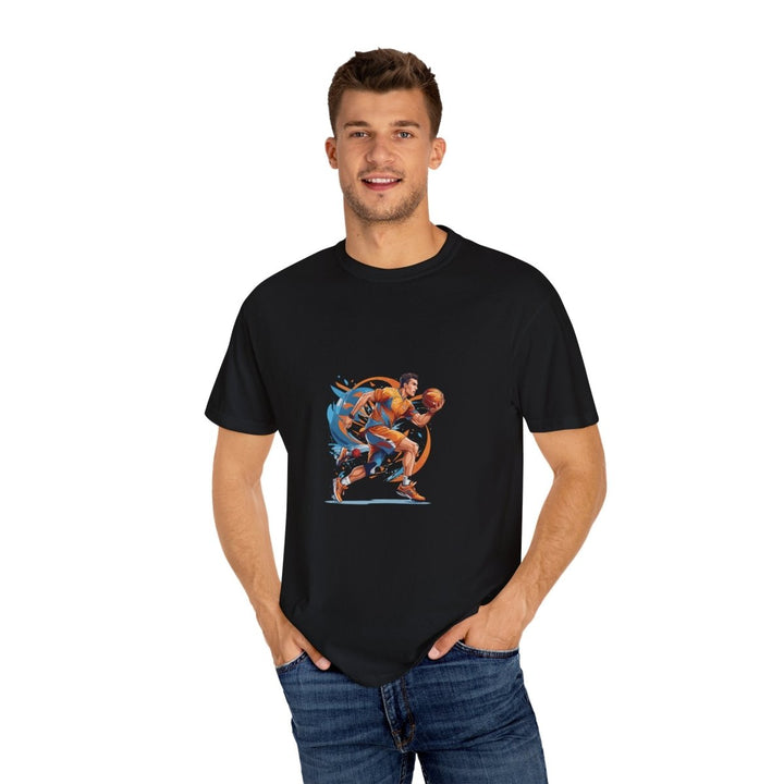 Vintage Sports Illustrative T-Shirt - Perfect for Basketball Fans - Black - S - Vintage Sports Illustrative T-Shirt - Perfect for Basketball Fans - Tatoo Tee