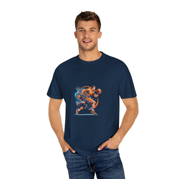 Vintage Sports Illustrative T-Shirt - Perfect for Basketball Fans - True Navy - S - Vintage Sports Illustrative T-Shirt - Perfect for Basketball Fans - Tatoo Tee