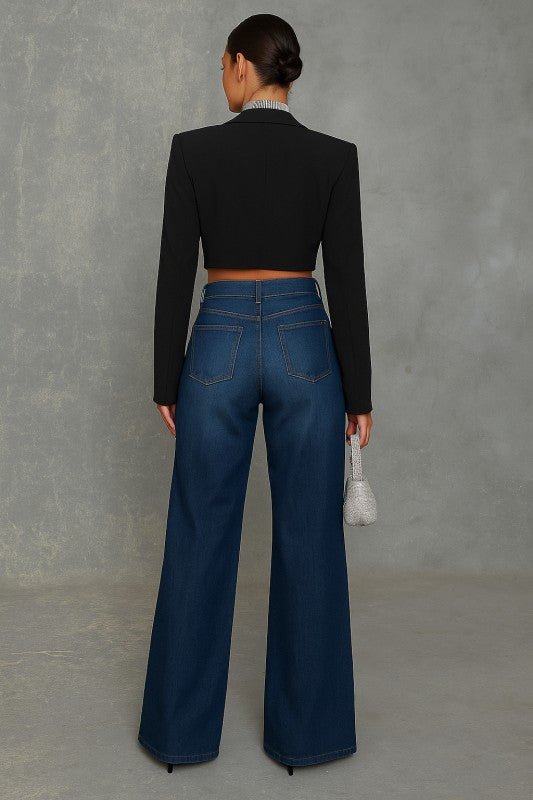 Wide Leg Jewel Jeans - MEDIUM WASH - 3 - BEF1D0D4F684EFDF01C712AED08DE999/70762b12 - b920 - 426e - 918e - 6e4253bd7422.jpg - Tatoo Tee