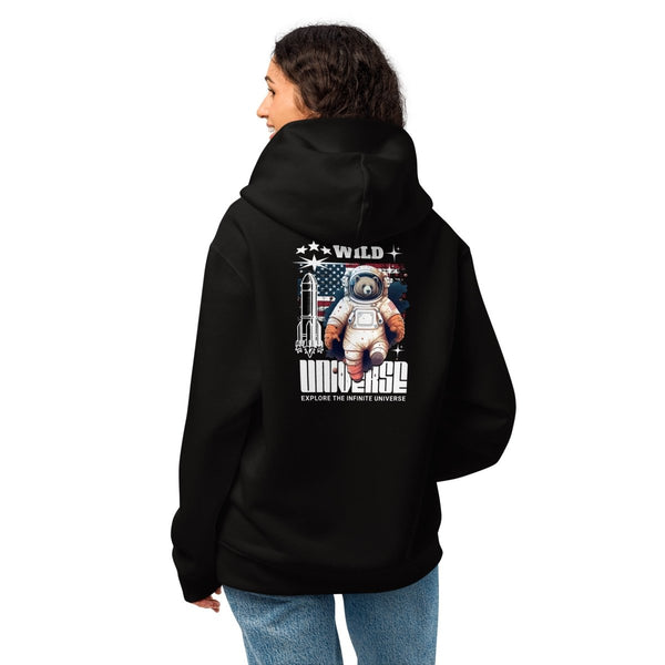 Wild Universe Oversized heavyweight hoodie - Black - S - Product mockup - Tatoo Tee