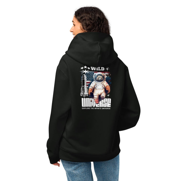 Wild Universe Oversized heavyweight hoodie - Vintage Black - S - Product mockup - Tatoo Tee