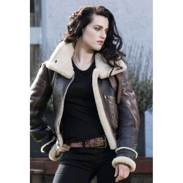 Women Unique 2 Brown Shade B3 Shearling Jacket