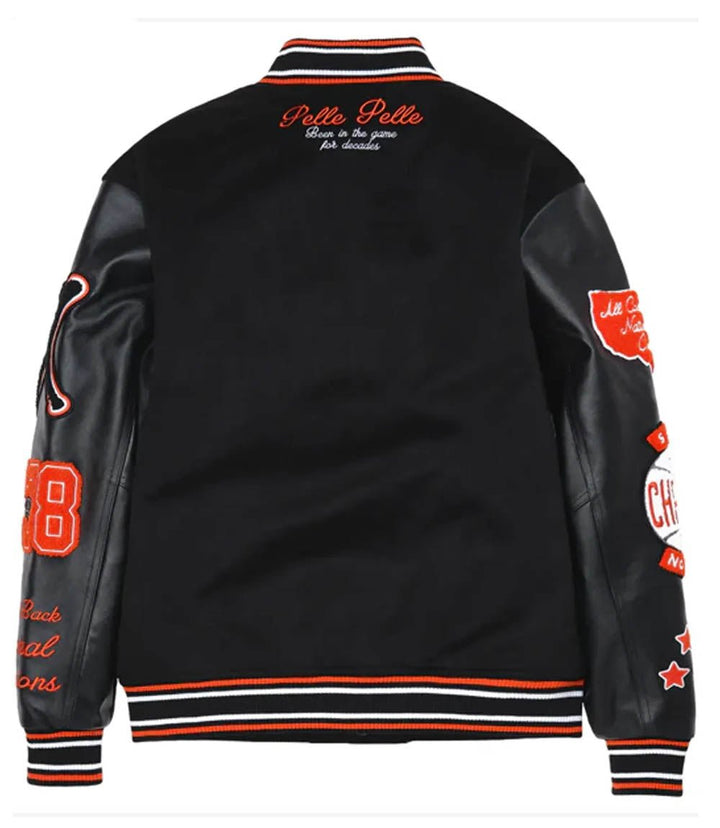 World Famous Black Varsity Jacket - XXS - World Famous Black Varsity Jacket - Tatoo Tee