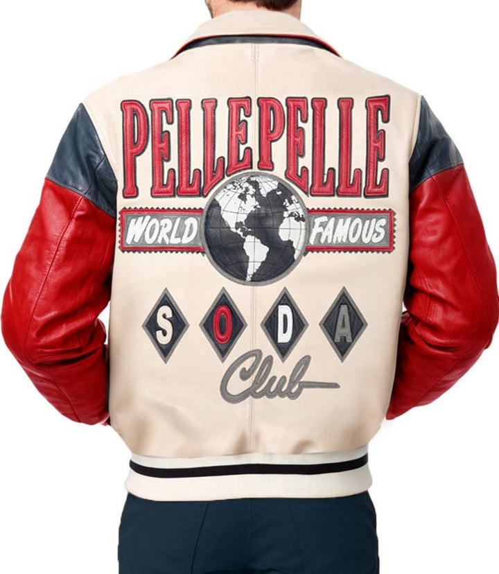 World Famous Soda Club Plush Leather Jacket - XXS - World Famous Soda Club Plush Leather Jacket - Tatoo Tee