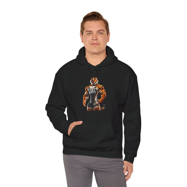 Wrestling Tiger Unisex Hoodie - Black - S - Wrestling Tiger Unisex Hoodie - Tatoo Tee