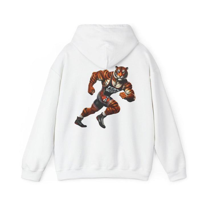 Wrestling Tiger Unisex Hoodie - Red - S - Wrestling Tiger Unisex Hoodie - Tatoo Tee
