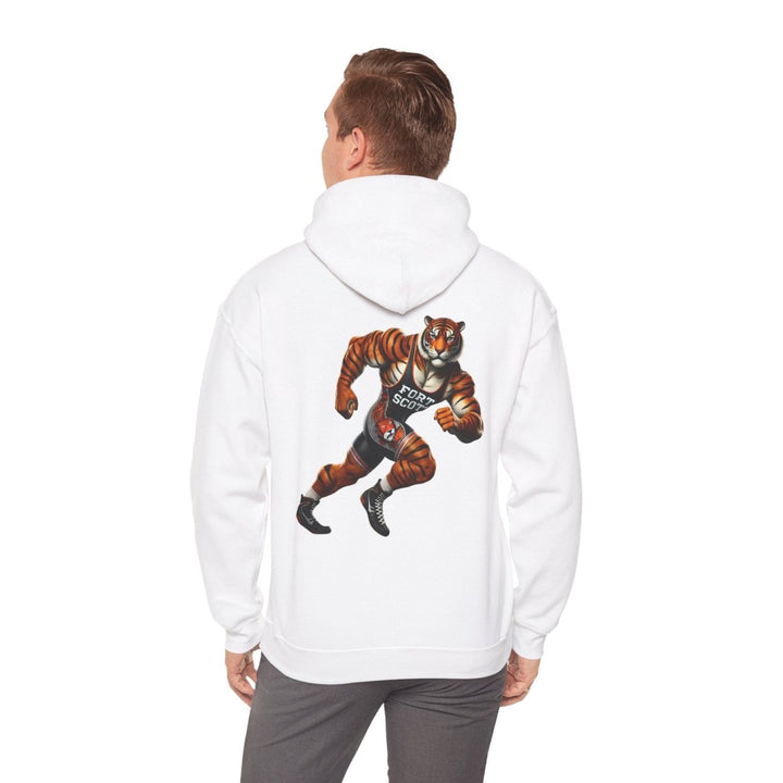 Wrestling Tiger Unisex Hoodie - Red - S - Wrestling Tiger Unisex Hoodie - Tatoo Tee