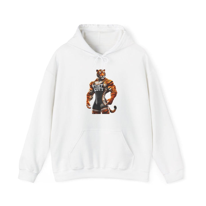 Wrestling Tiger Unisex Hoodie - Red - S - Wrestling Tiger Unisex Hoodie - Tatoo Tee