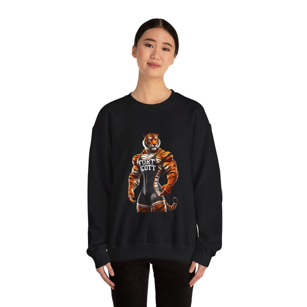 Wrestling Tiger Unisex Sweatshirt - S - Black - Wrestling Tiger Unisex Sweatshirt - Tatoo Tee