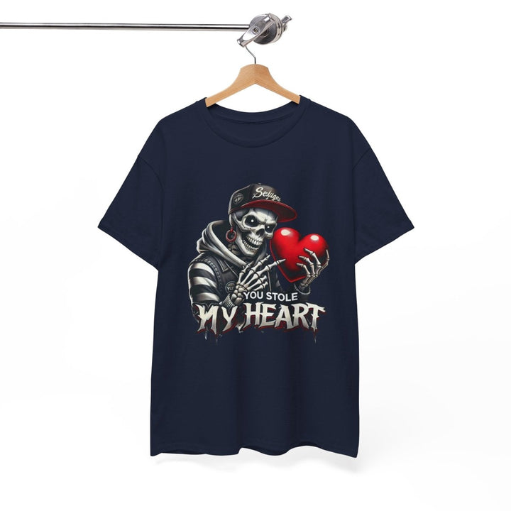 You Stole My Heart Unisex Heavy Cotton Tee - Cardinal Red - S - You Stole My Heart Unisex Heavy Cotton Tee - Tatoo Tee