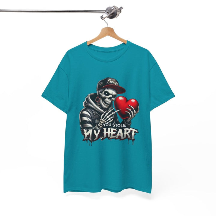 You Stole My Heart Unisex Heavy Cotton Tee - Cardinal Red - S - You Stole My Heart Unisex Heavy Cotton Tee - Tatoo Tee