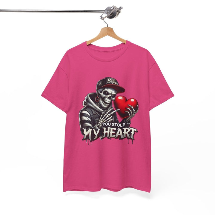 You Stole My Heart Unisex Heavy Cotton Tee - Cardinal Red - S - You Stole My Heart Unisex Heavy Cotton Tee - Tatoo Tee